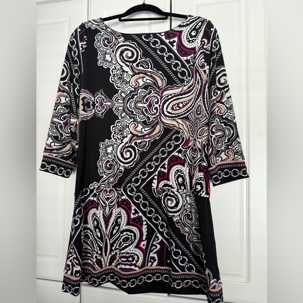 Black and White Paisley Tunic